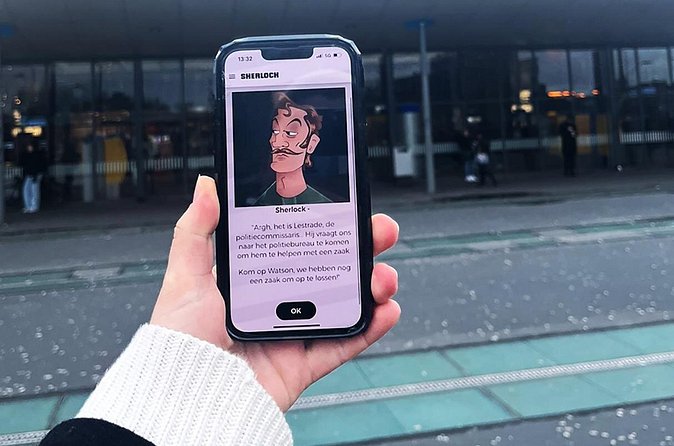 Antwerp Self-Guided Sherlock Holmes Murder Mystery Game - How the Game Actually Flows on Your Phone