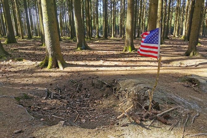 Bastogne Battle of the Bulge from Brussels (semi-private) - Mardasson Memorial: the star-shaped view of encirclement