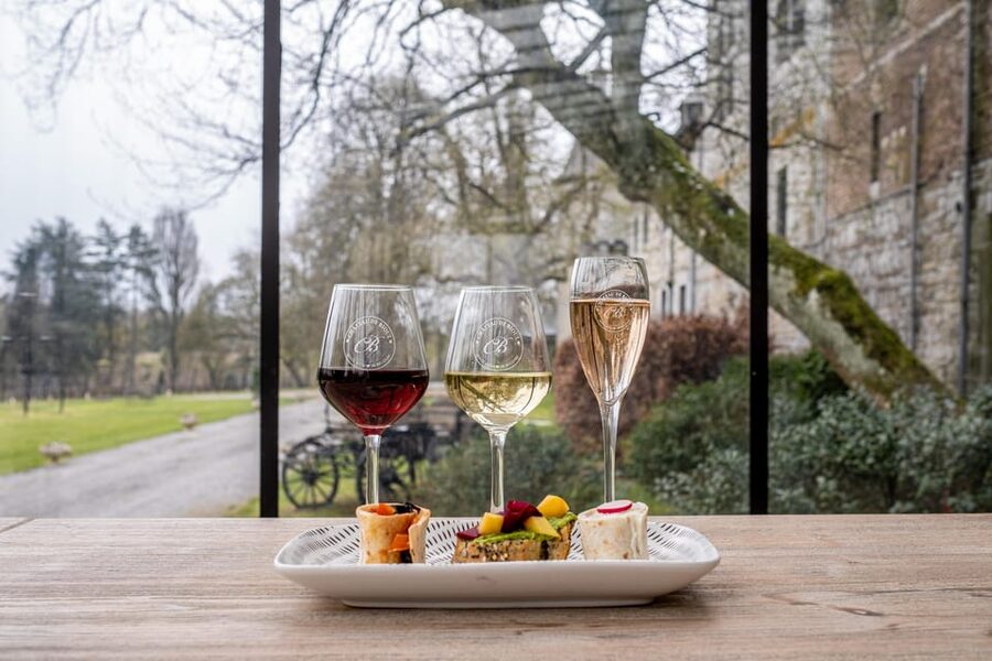 Bioul (near Dinant) : Château de Bioul Tour and Wine Tasting - The Le Bon Marché to GB-INNO-BM story (and why it shows up here)