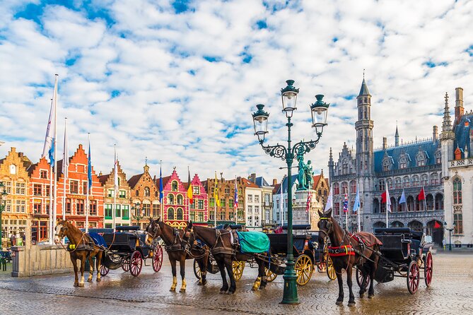 Bruges and Ghent - Belgium's Fairytale Cities - from Brussels - St. Nicholas Church and the Leie river quays (Graslei)