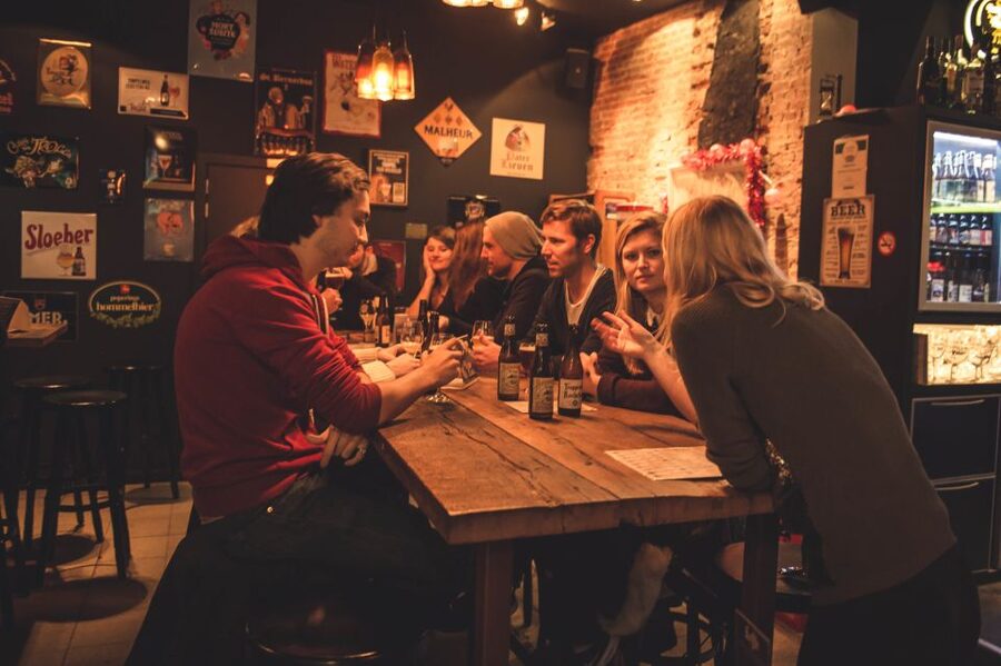 Bruges: Belgian Beer Tour with Chocolate Pairing - The beer spa meeting point sets the tone fast