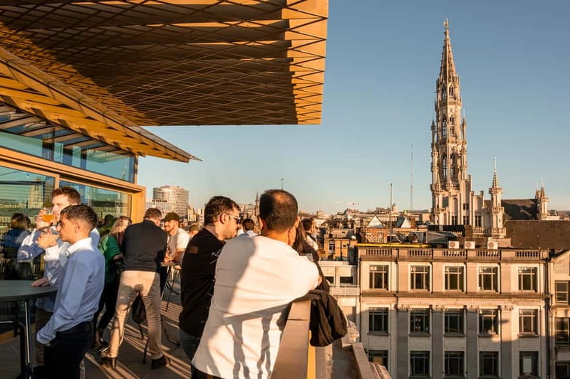 Brussels: Belgian Beer World Ticket with Rooftop & Free Beer - Tastings along the way: two included beer glasses