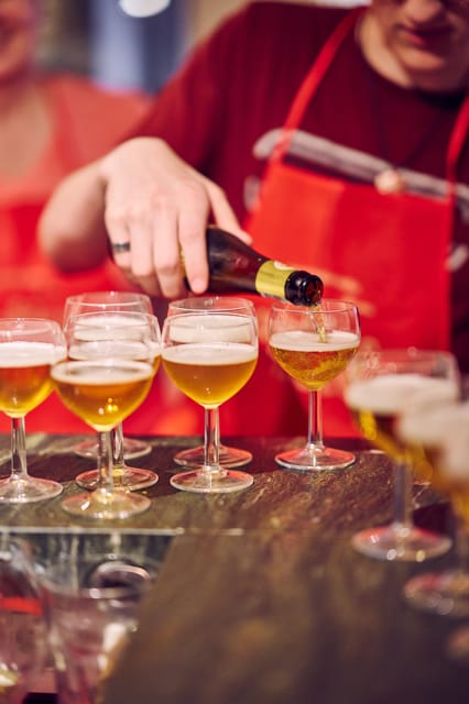 Brussels: Belgian Waffle Making Workshop with Beer Tasting - Beer Tasting Setup: Three Belgian Beers, Real Differences