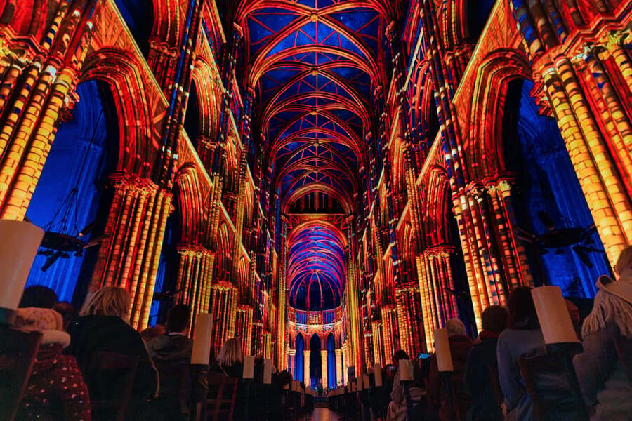 Brussels Cathedral: Immersive Sound and Light Show – Luminiscence - What the 45 to 60 minute show feels like from start to finish