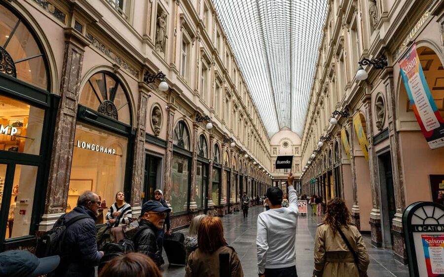 Brussels: Guided Walking Tour with Optional Beer Tasting - Mont des Arts viewpoints, then Royal Galleries for architecture and shopping