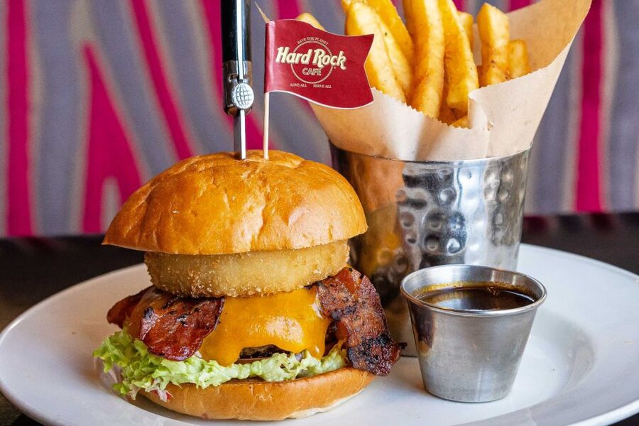 Brussels: Hard Rock Cafe with Set Menu for Lunch or Dinner - The Rock Wall Solo and memorabilia: a theme you can actually use