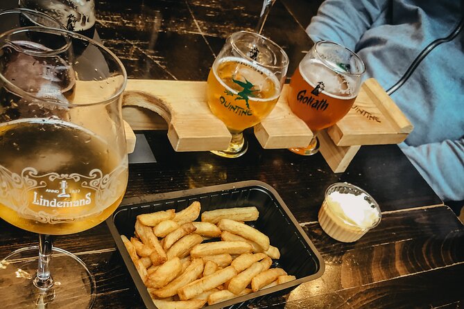Brussels Walking and Tasting Tour (Beers,Chocolates&Fries/Waffle) - Meeting at Hilton, ending near Rue du Lombard