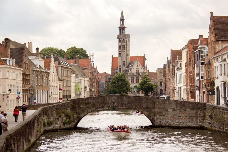 From Amsterdam: Bruges Day Tour in Spanish or English - The guided walk in Bruges old center: canals, cobbles, and the big names
