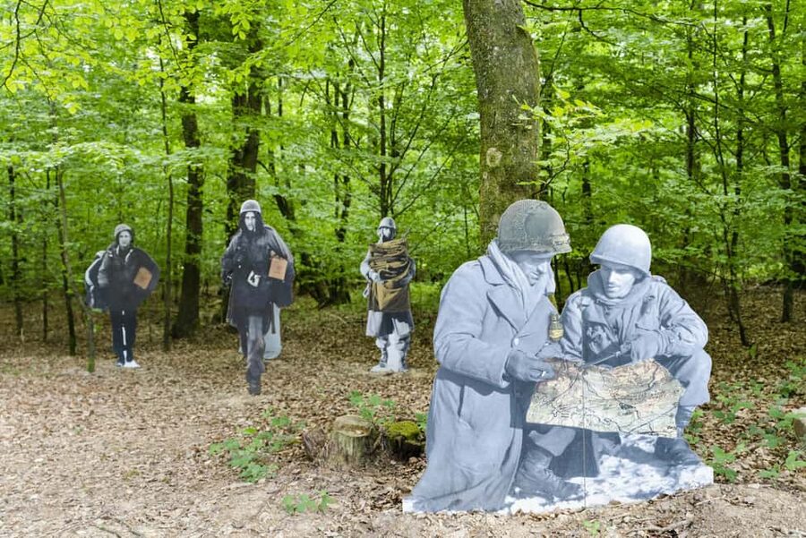 From Brussels: Battle of the Bulge Day Trip - Into Luxembourg at Schumannseck, a forest battle you can read with your feet