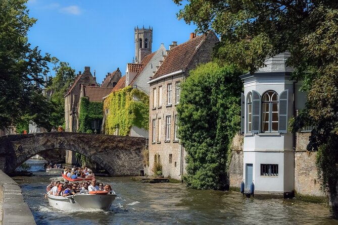 From Zeebrugge: Private Bruges with Canal Boat Shore Excursion - First stop vibes: Bargeplein, Beguinage Bridge, and Holy Blood views