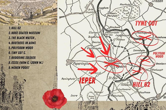 Frome Ieper/ypres 4H. WW1 Salient private Tour - Menin Gate: Memorial to the Missing at Ypres’ eastern exit