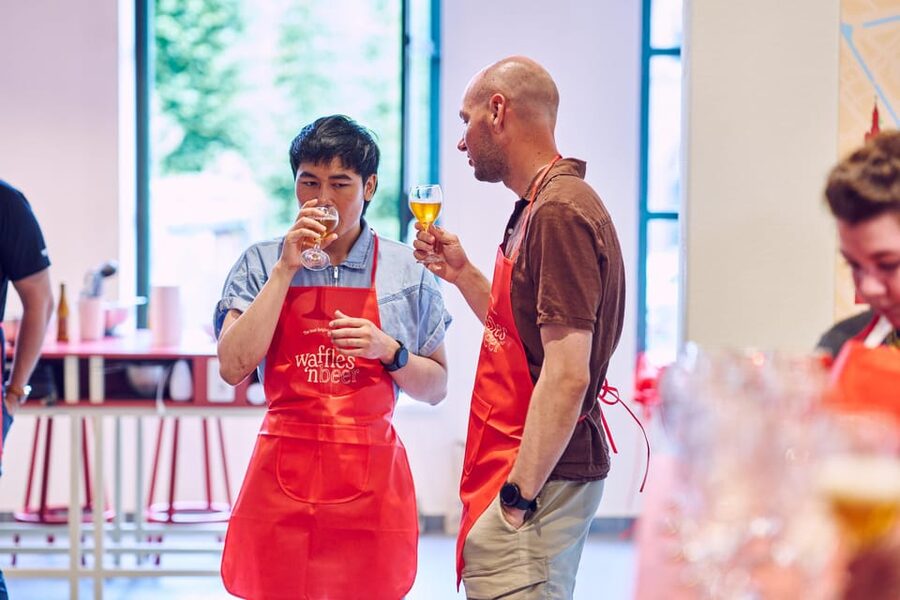 Ghent: Belgian Waffle-Making Workshop with Beer Tasting - Baking Your Waffles and Eating As You Go