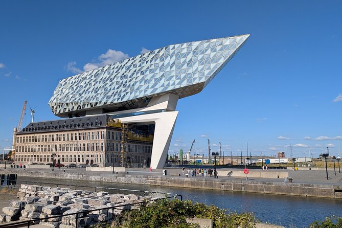 Guided Antwerp Port Tour, in your Car or Minibus - The Start at Droogdokkenweg and Havenhuis Vantage