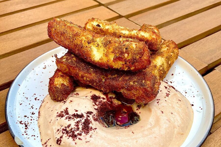 No Diet Club - The best food in Ixelles area ! - Your Tasting Menu: Fries, Croquettes, Halloumi, and Pastéis de Nata
