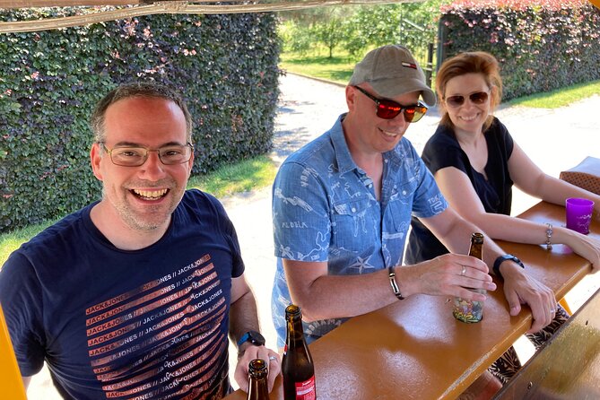 Private Beer Bike Tour in Hotton in the Belgian Ardennes - The show-fleur experience: games, music, and group energy