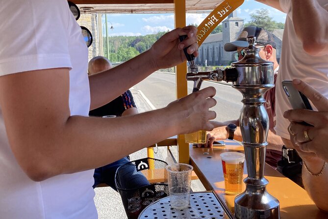 Private Beer Bike Tour in Hotton in the Belgian Ardennes - Pedaling through Hotton village and the Ourthe loop