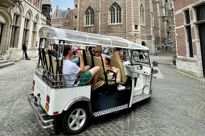 TukTuk Tour through historic Antwerp 2.5h - Het Steen: quick stop, big Scheldt viewpoint payoff